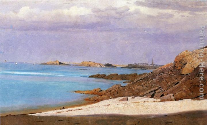 Saint Malo, Brittany painting - William Stanley Haseltine Saint Malo, Brittany art painting